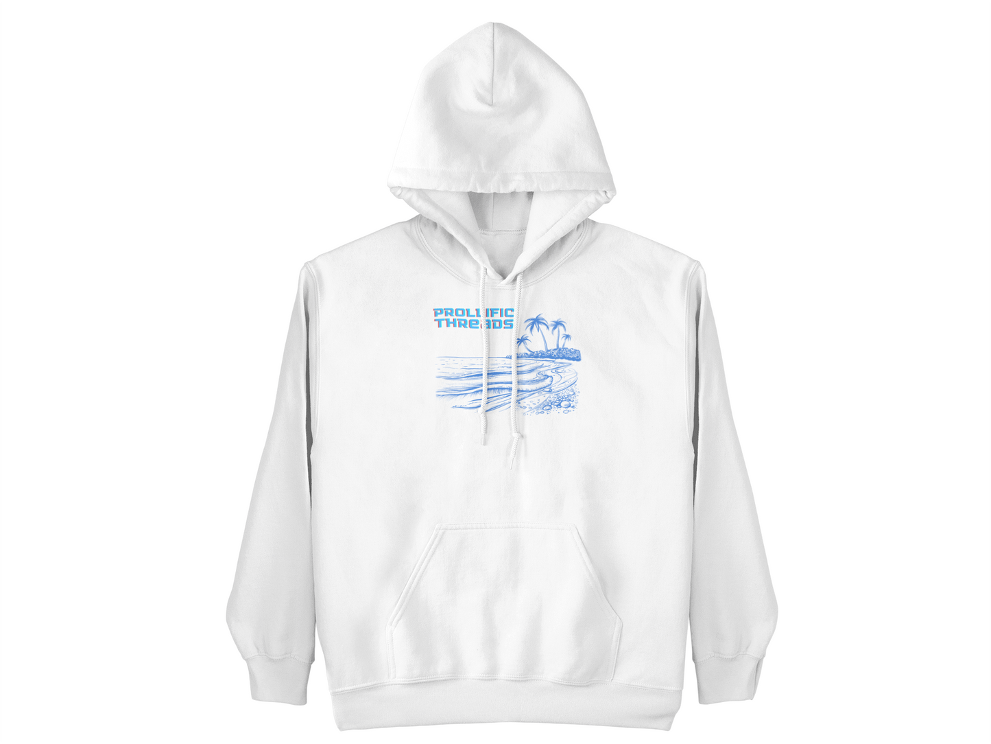 Long sleeve Hoodie PT_White_Beach_105